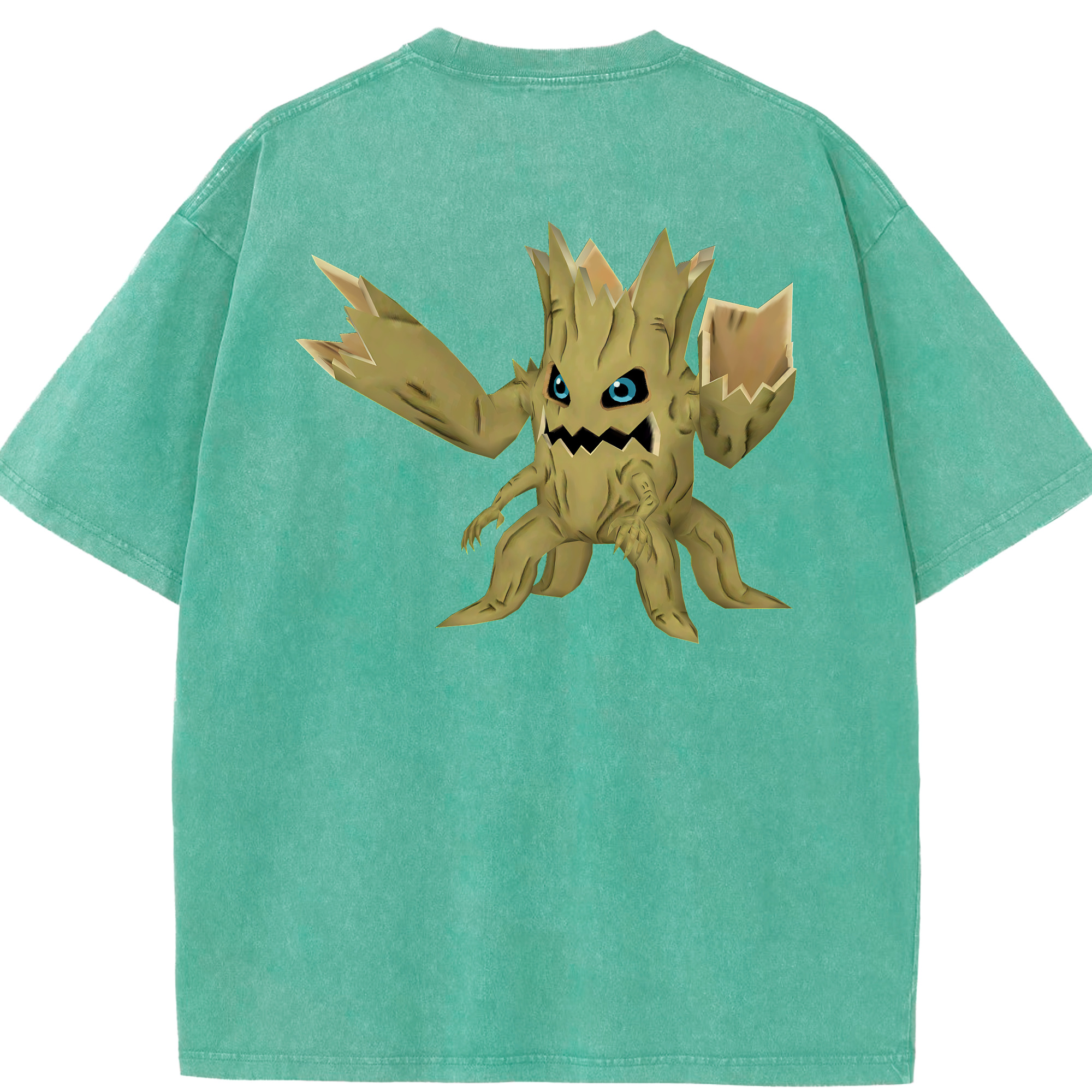 （画像用） Digimon デジタルモンスター/デジモン 綿100% ヴィンテージ風 半袖Tシャツ（背面プリント）